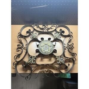 Brass & Iron Large 20” x 20” Decorative Wall Art